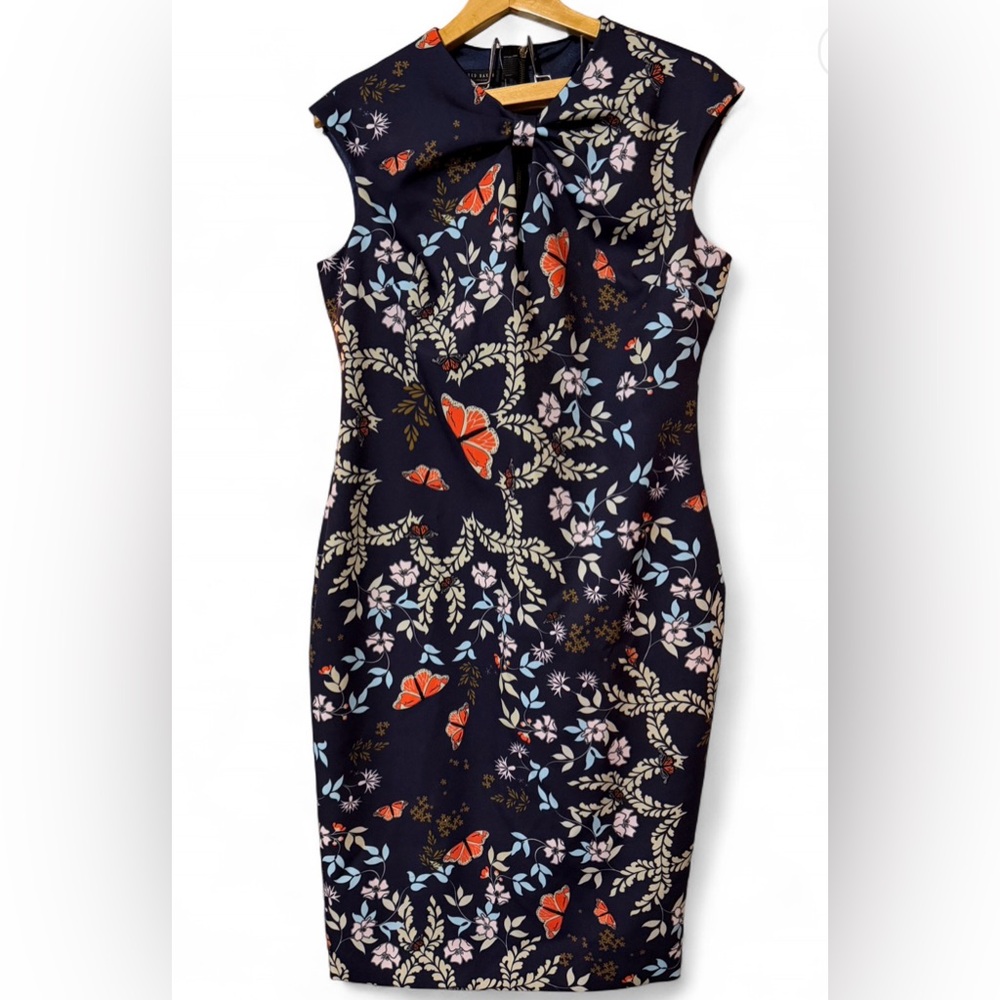 Ted Baker Navy Floral Dress